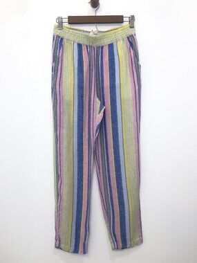 C&C California Striped Linen Pants Womens Small
